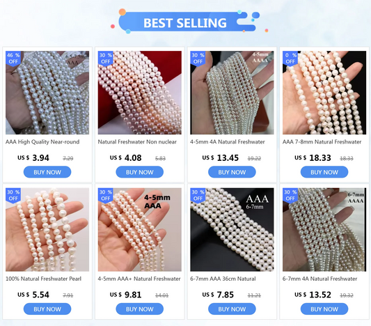 AAAA Natural Freshwater Non nuclear Pearl Beads Round Loose Beaded For Jewelry Making DIY Bracelet Necklace Accessories
