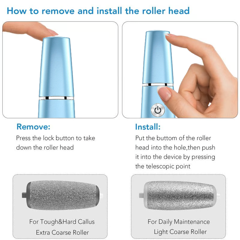 Electric Feet Callus Remover USB Rechargeable Electric Foot Grinder For Removing Dead Skin Feet Calluses Pedicure Care Tools