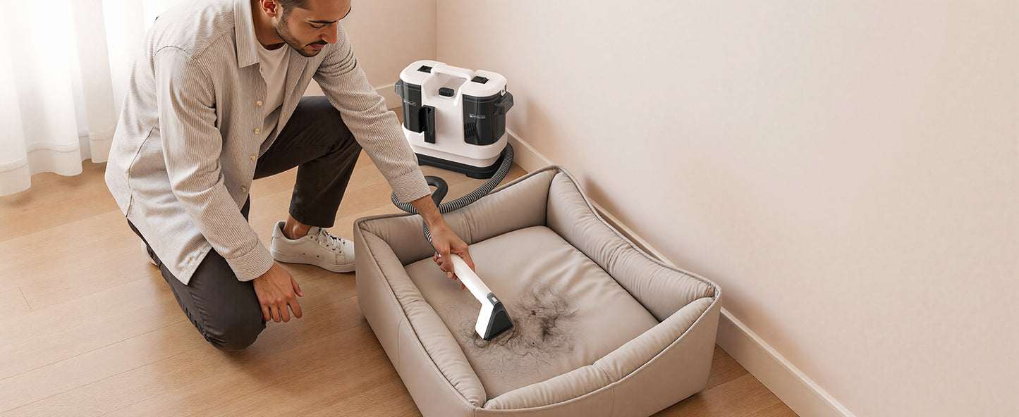 Spot Cleaner | Spot & Stain Remover | Clean Up Spills & Pet Messes from Carpets, Stairs, Upholstery & Car Seats | Self Cleaning