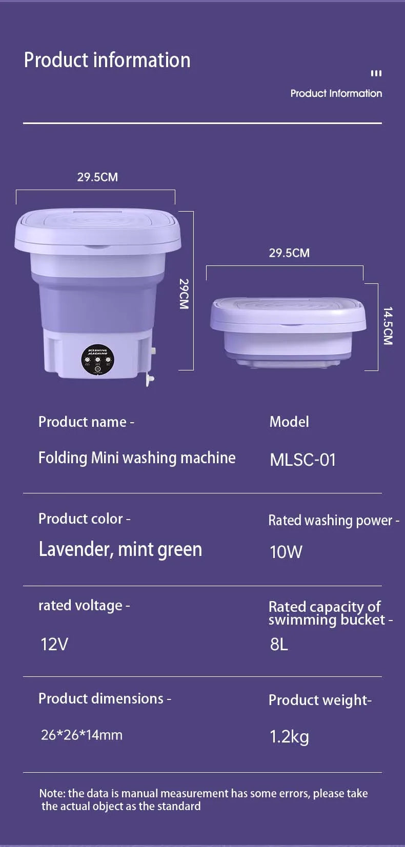 9/10/11/12/13L Folding Machine Bucket for cloths Socks Underwear clean clean Portable Small Travel drinking Machine