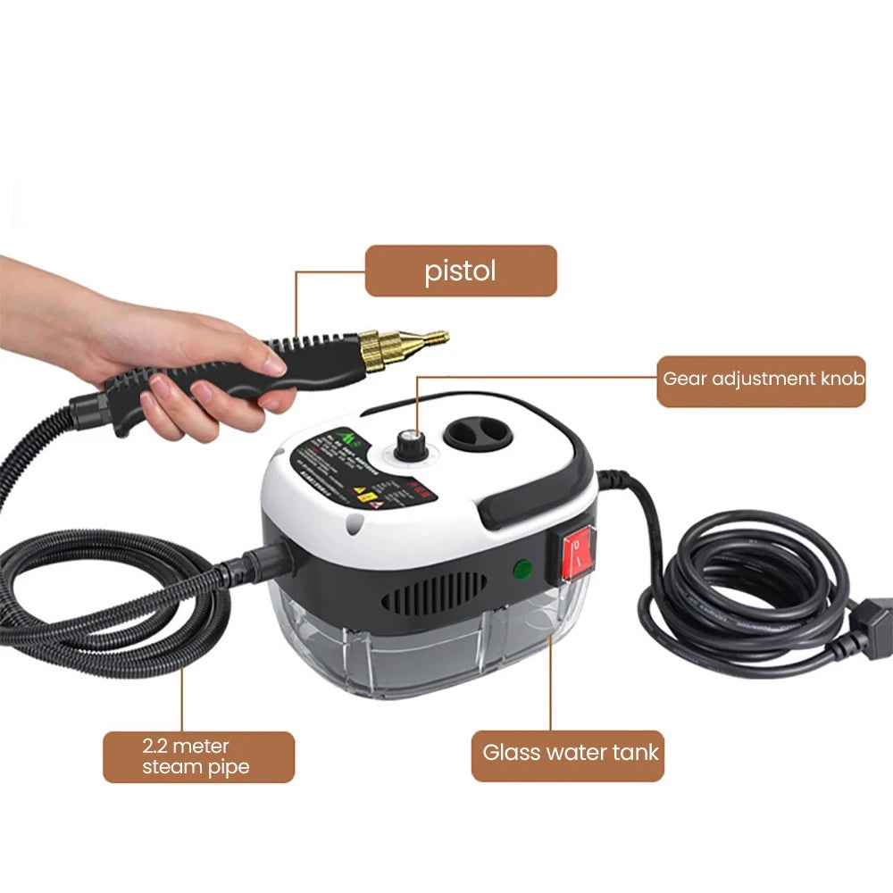 900ml Steam conditioner High Temperature sterilisation Air Conditioning dog Hood Home /Car Steaming clean EU Plug