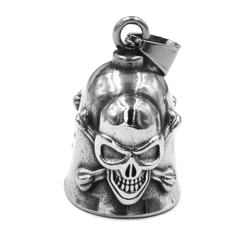 Norse Viking Warrior Spartacus Helmet Bell Pendant Stainless Steel Eagle Cross Jesus Rose Lady Rider Saint Mary USA Flag Jewelry