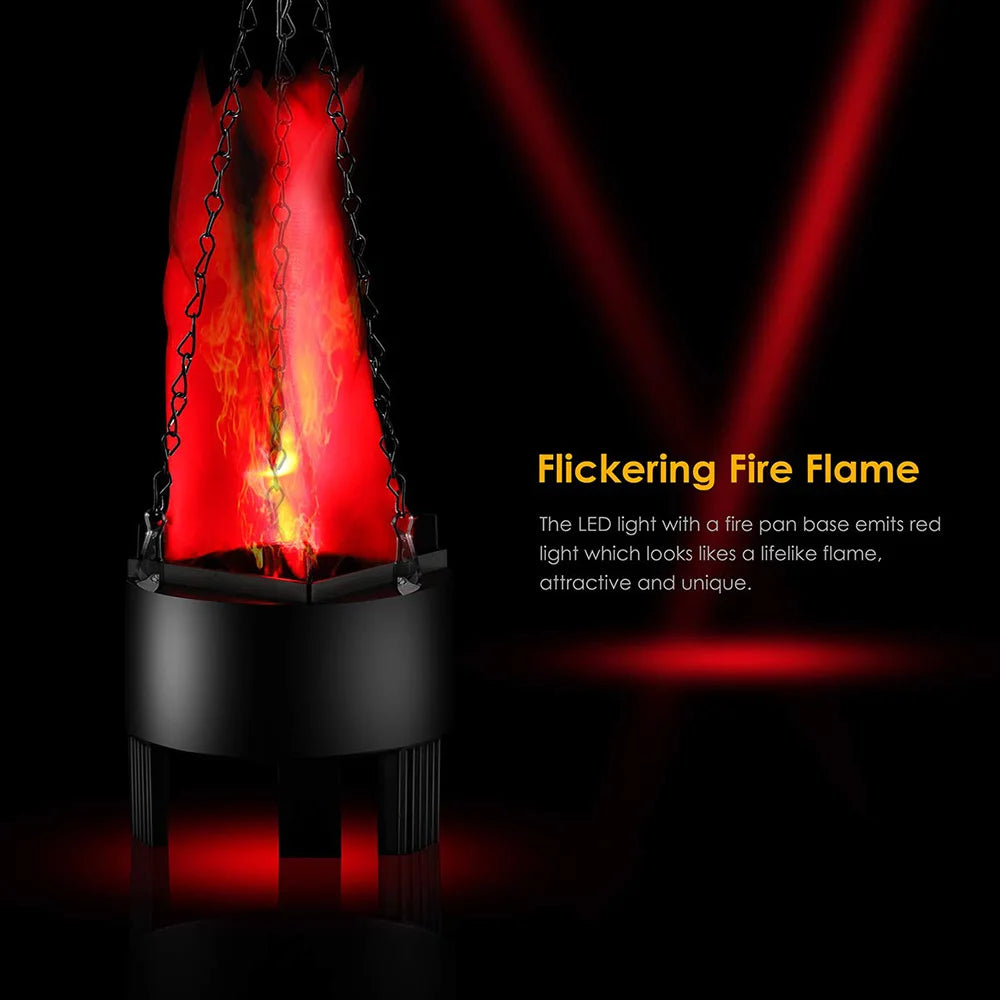 LED Fire Flame Night Light Hangable Dynamic Fire Effect Light Simulated Decorative Atmosphere Lamp For Party Bar Christmas Decor
