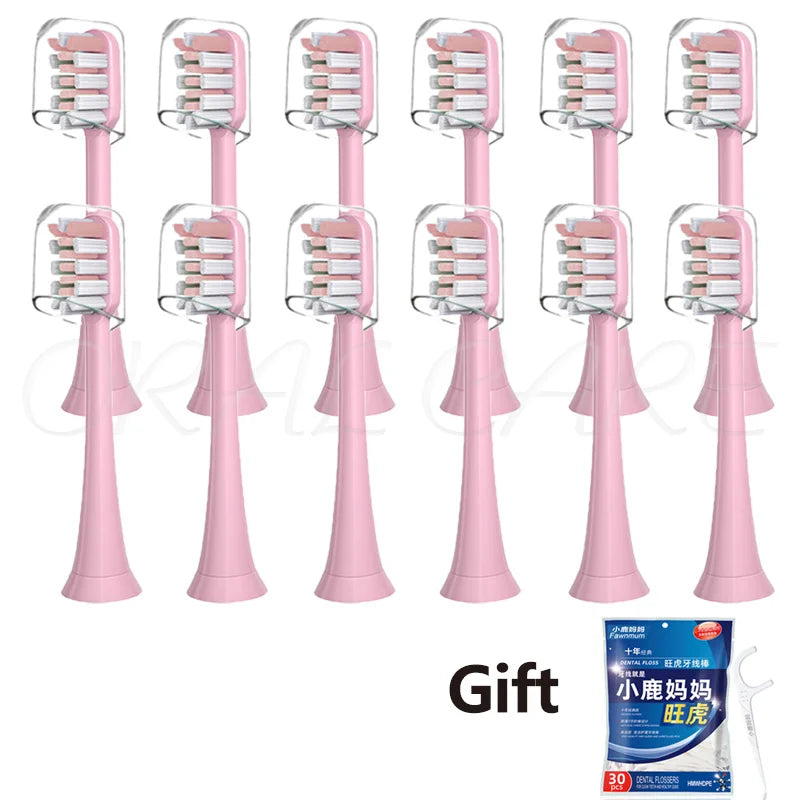 For Lebooo Electric Toothbrush Heads 2S/LBT203532A/LBT203552B/LBT203557A/LBT203554A Electric Toothbrush Replace Heads Nozzles