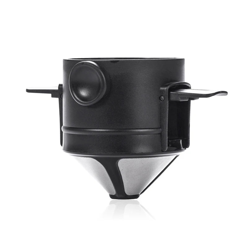 Foldable Coffee Filter for Office Home Travelling Portable Drip Coffee Maker Stainless Steel Reusable Pour Over Coffee Dripper