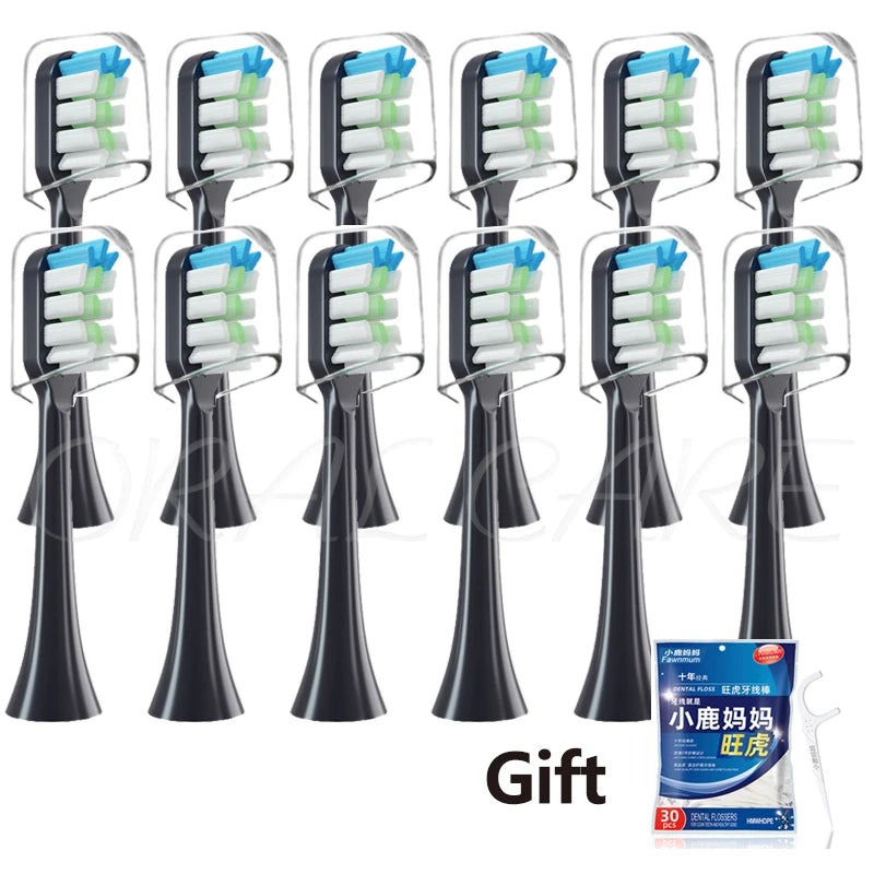 For Lebooo Electric Toothbrush Heads 2S/LBT203532A/LBT203552B/LBT203557A/LBT203554A Electric Toothbrush Replace Heads Nozzles