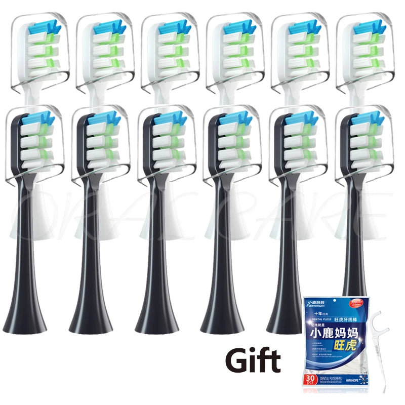 For Lebooo Electric Toothbrush Heads 2S/LBT203532A/LBT203552B/LBT203557A/LBT203554A Electric Toothbrush Replace Heads Nozzles