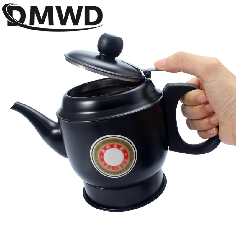 DMWD Stainless Steel Thermal Insulation 500W Electric Kettle Teapot 1.2L  Automatic Hot Water Heating Boiler Tea Pot 220V