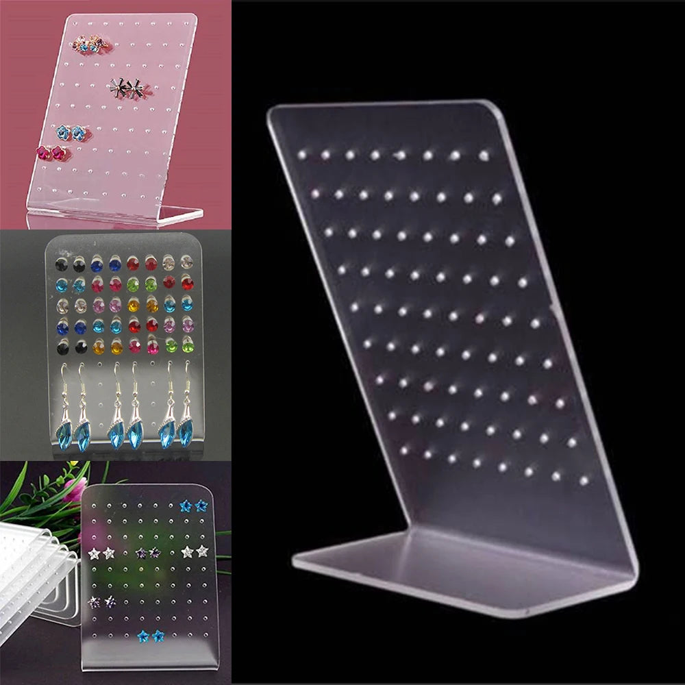72 Holes Earring Jewelry Display Holder Rack Stand Showcase Organizer Shelf Mould Multi-layer Stud Earrings Storage Rack Storage