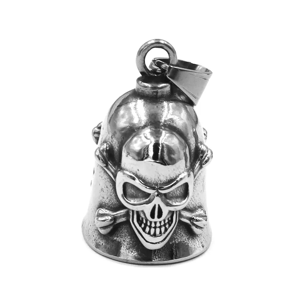 Norse Viking Warrior Spartacus Helmet Bell Pendant Stainless Steel Eagle Cross Jesus Rose Lady Rider Saint Mary USA Flag Jewelry