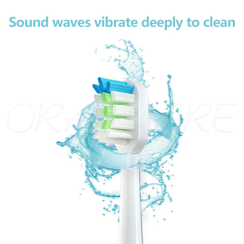For Lebooo Electric Toothbrush Heads 2S/LBT203532A/LBT203552B/LBT203557A/LBT203554A Electric Toothbrush Replace Heads Nozzles