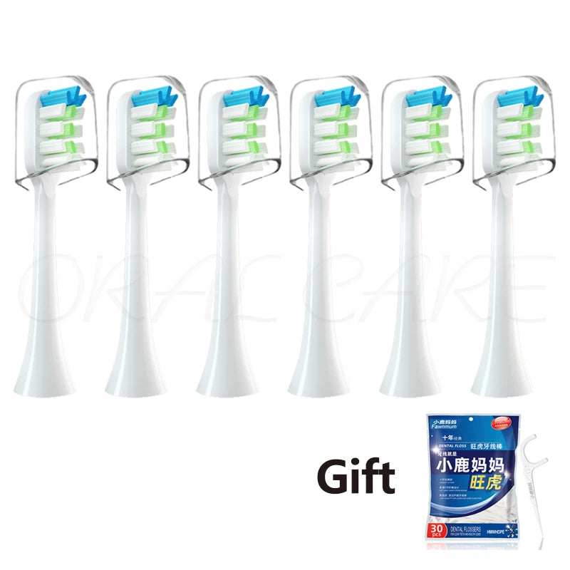 For Lebooo Electric Toothbrush Heads 2S/LBT203532A/LBT203552B/LBT203557A/LBT203554A Electric Toothbrush Replace Heads Nozzles