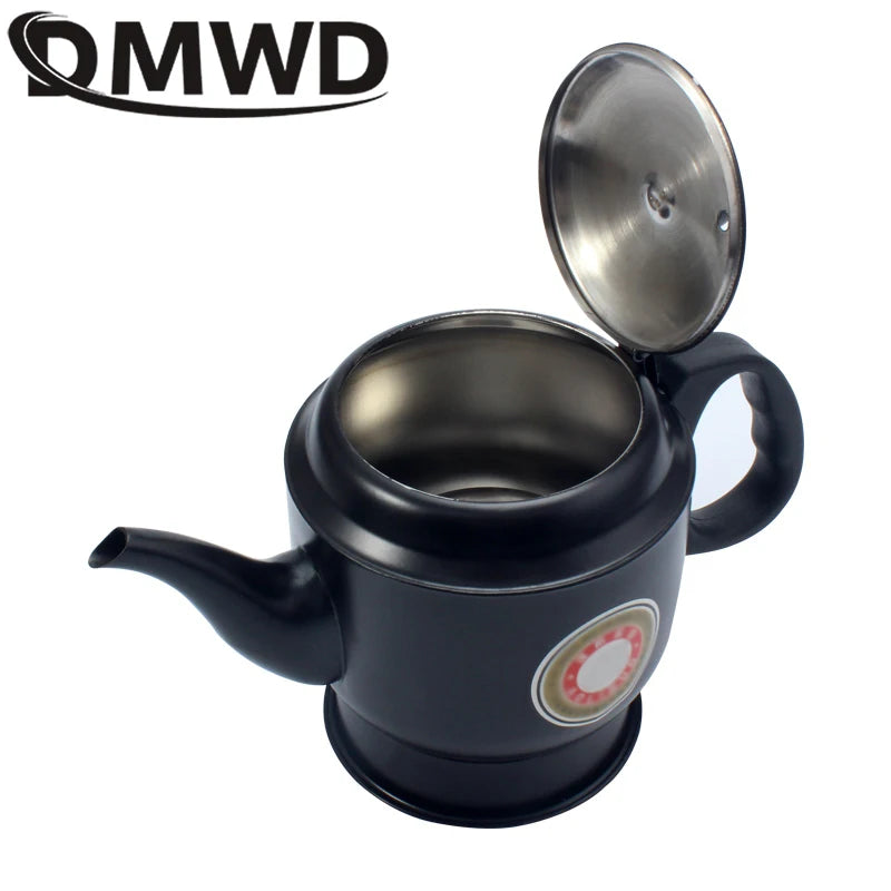DMWD Stainless Steel Thermal Insulation 500W Electric Kettle Teapot 1.2L  Automatic Hot Water Heating Boiler Tea Pot 220V