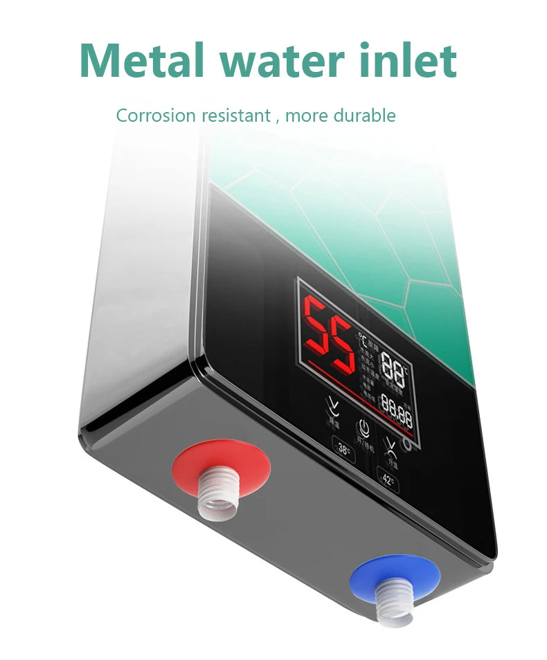 DMWD Electric Thermostatic water heater 7000W Remote Control Instant heating waterproof tankless water heater for shower bath