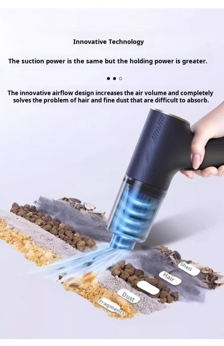 New household vacuum cleaner small car wireless charging automatic high-power vacuum cleaner vacuum negative pressure