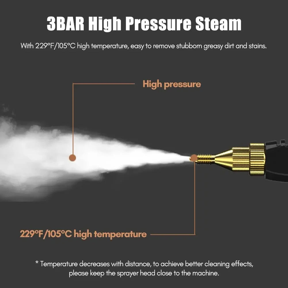Steam Cleaner High Temperature Sterilization Air Conditioning Home Appliances Kitchen Hood Car Steam Cleaners US/EU Plug 2500W
