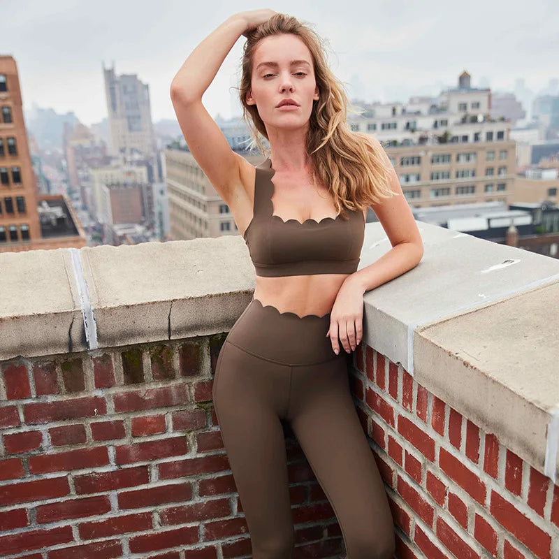 FUBEIKE Sportswear Woman Gym Women's Tracksuit Sport Outfit For Woman Female Clothing Sports Yoga Outfit Women's Cycling Shorts