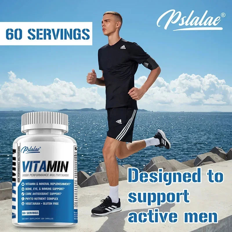 Men's Multivitamin for 50+ - Enhances Memory and Cognition, Supports Brain, Eye and Heart Health