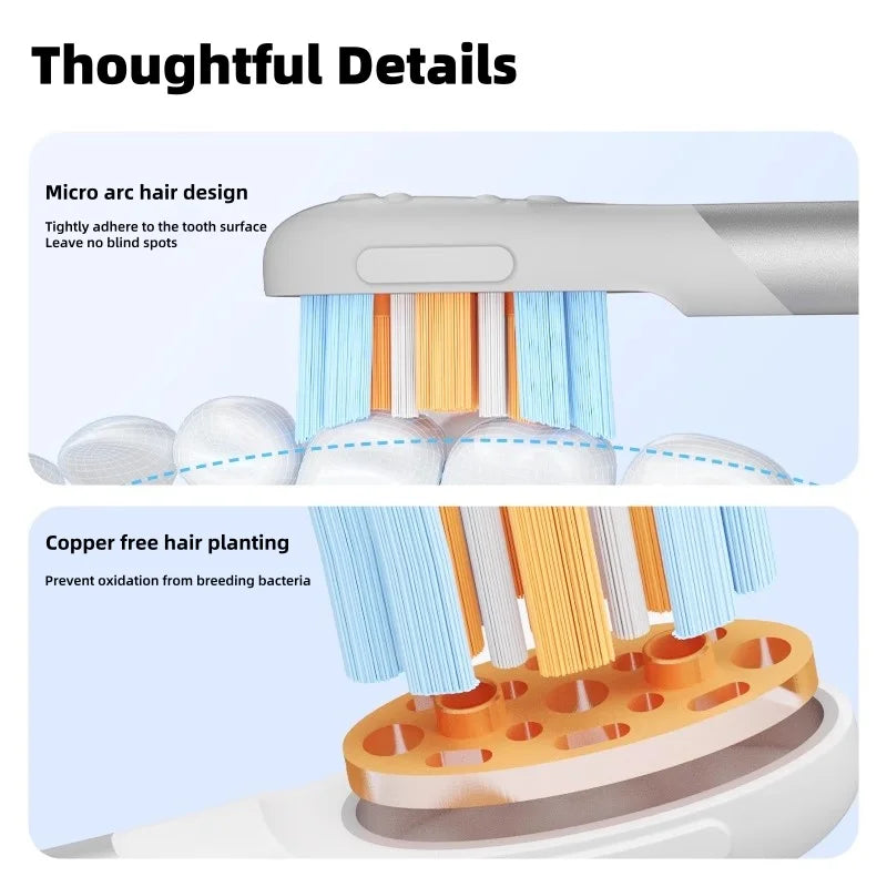 Oclean Children's Electric Toothbrush Head Soft Bristles Interactive Design Gum Protection Baby Full Effect Cleaning Accessory