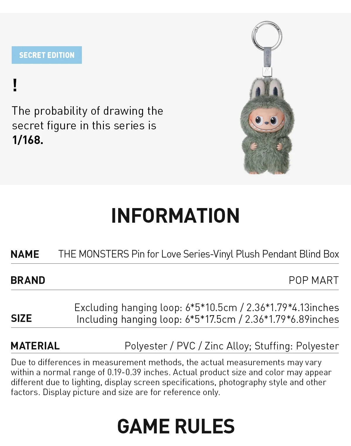 Mini Labubu 100% Authentic POP MART THE MONSTERS PIN FOR LOVE Series Blind Box Bag Toys Doll Gift