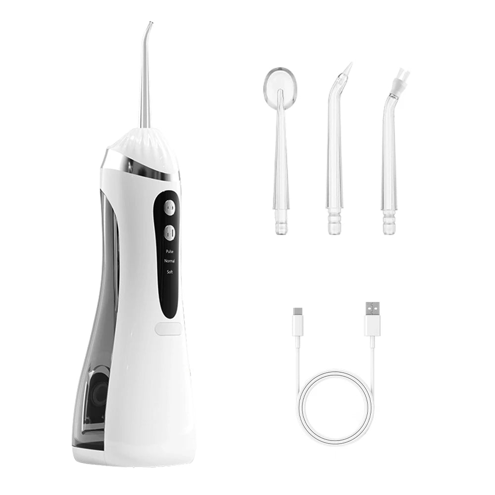 Dental Oral Irrigator Water Flosser for Teeth Portable Dental Water Jet Rechargeable High Pressure Electric Dental Irrigator