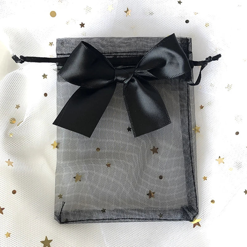 10pcs/lot Drawstring Organza Bags Gift Bags Exquisite Butterfly Bags Jewelry Packaging Bags Wedding Bags Wholesale Gifts Pouches