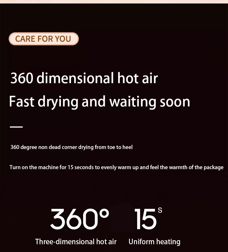 220V Electric Shoe Dryer Machine Smart Constant Fast Dryer Protector Odor Deodorant Dehumidify Device Shoes Drier Machine Heater