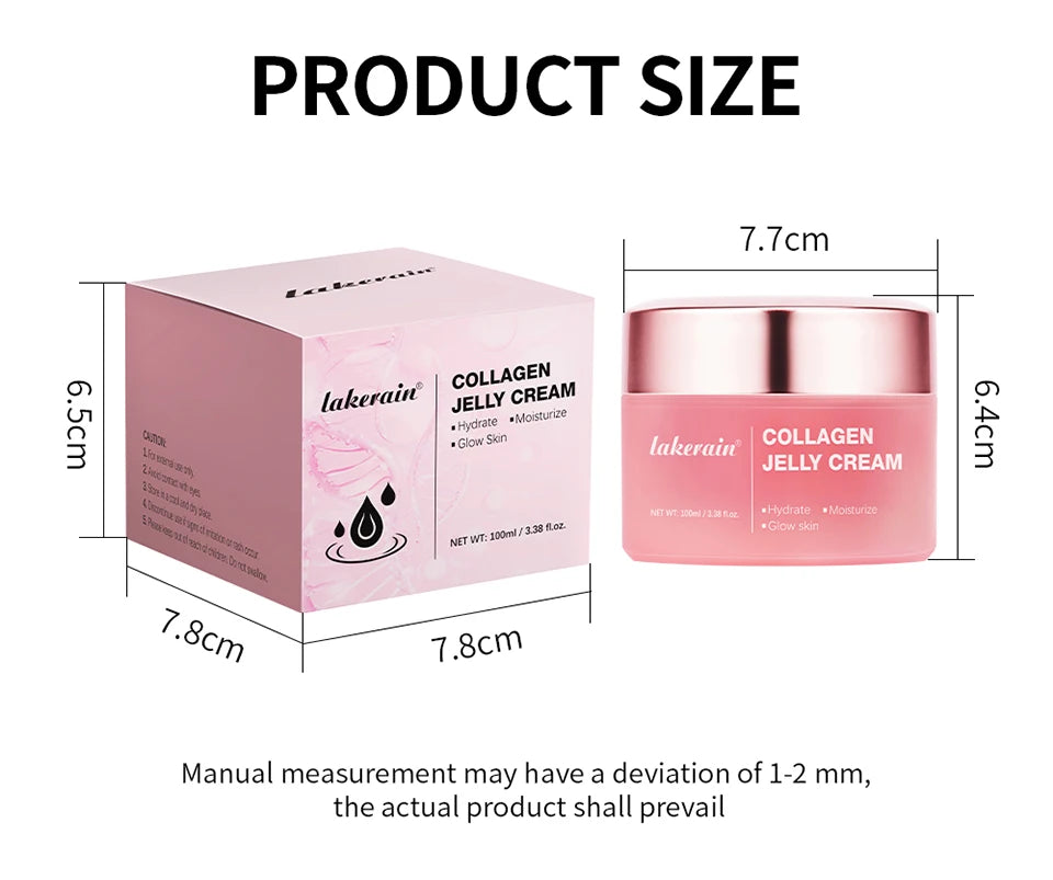 Collagen Jelly Cream- Niacinamide & Freeze-Dried Hydrolyzed Collagen - Boosts skin's barrier hydration and gives 24h Glow & Lift