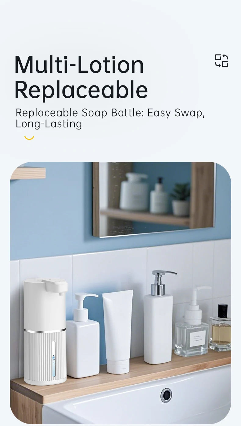 308ml Automatic Soap Dispenser Touchless Electric Dispenser USB Rechargeable with Infrared Sensor for Bathroom,Kitchen Soap
