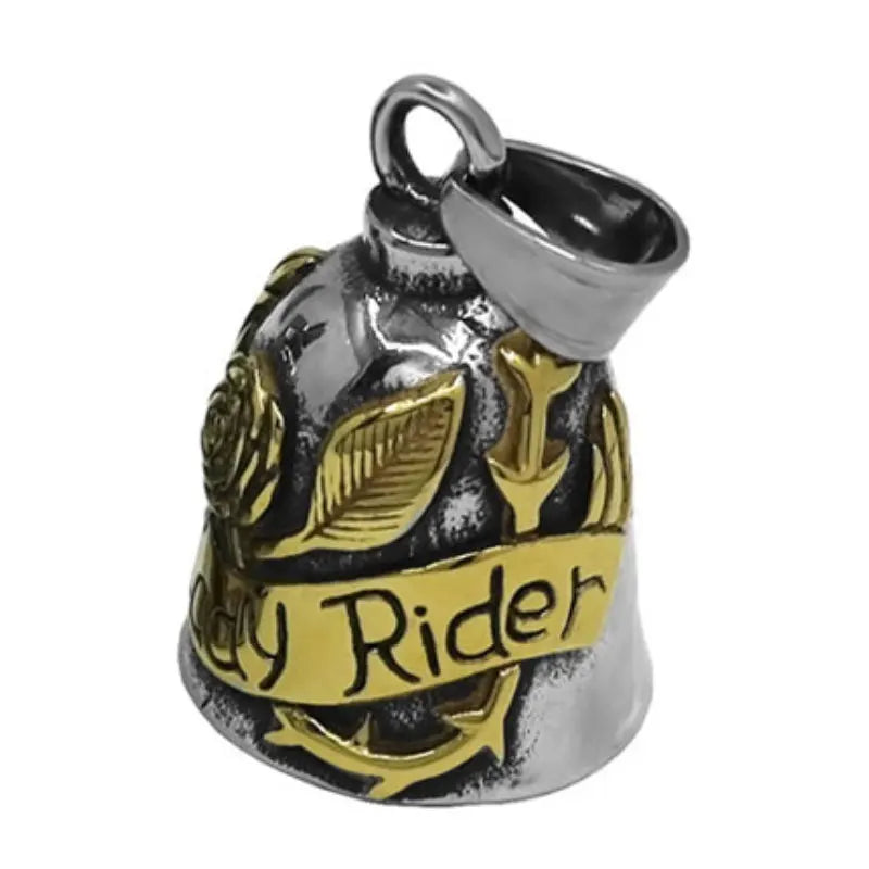 Norse Viking Warrior Spartacus Helmet Bell Pendant Stainless Steel Eagle Cross Jesus Rose Lady Rider Saint Mary USA Flag Jewelry