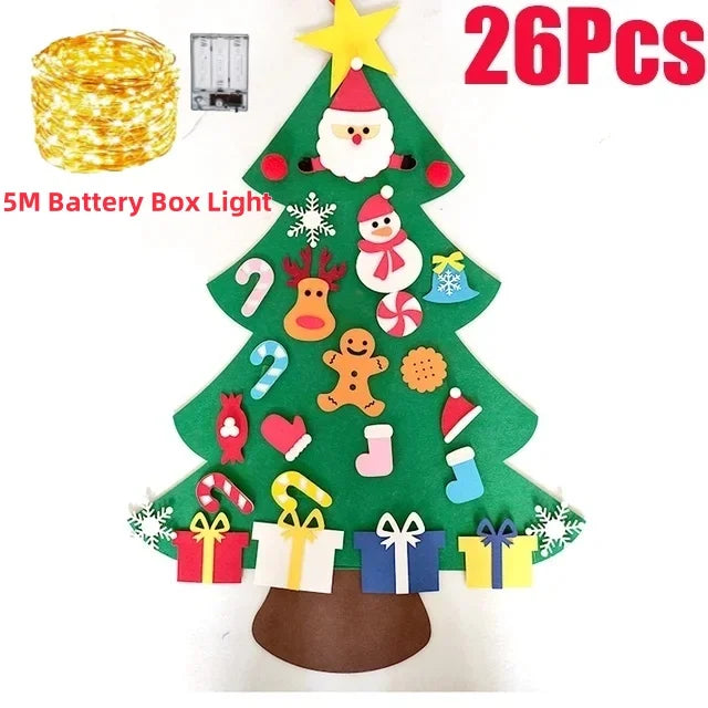 DIY Felt Christmas Tree Kids Max Fun DIY Christmas Felt Tree with Decoration Tree Ornaments for Kid Wall Bedroom Indoor House