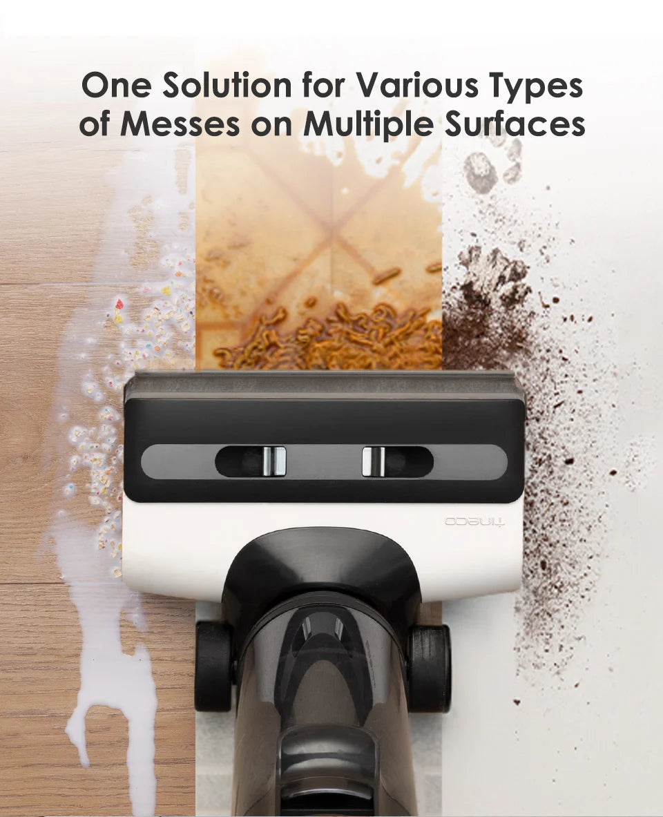 Tineco Floor One S6 Cordless Wet Dry Vacuum Cleaner Floor Washer Mop All-in-One for Hard Floors LED Dual-Sided Edge Cleaning
