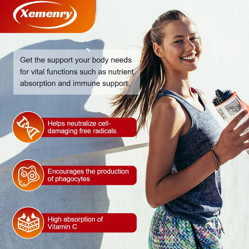 Liposomal Vitamin C - Supports Antioxidant and Nutrient Absorption, Energy Supplement, and Promotes Immune Health Vegan