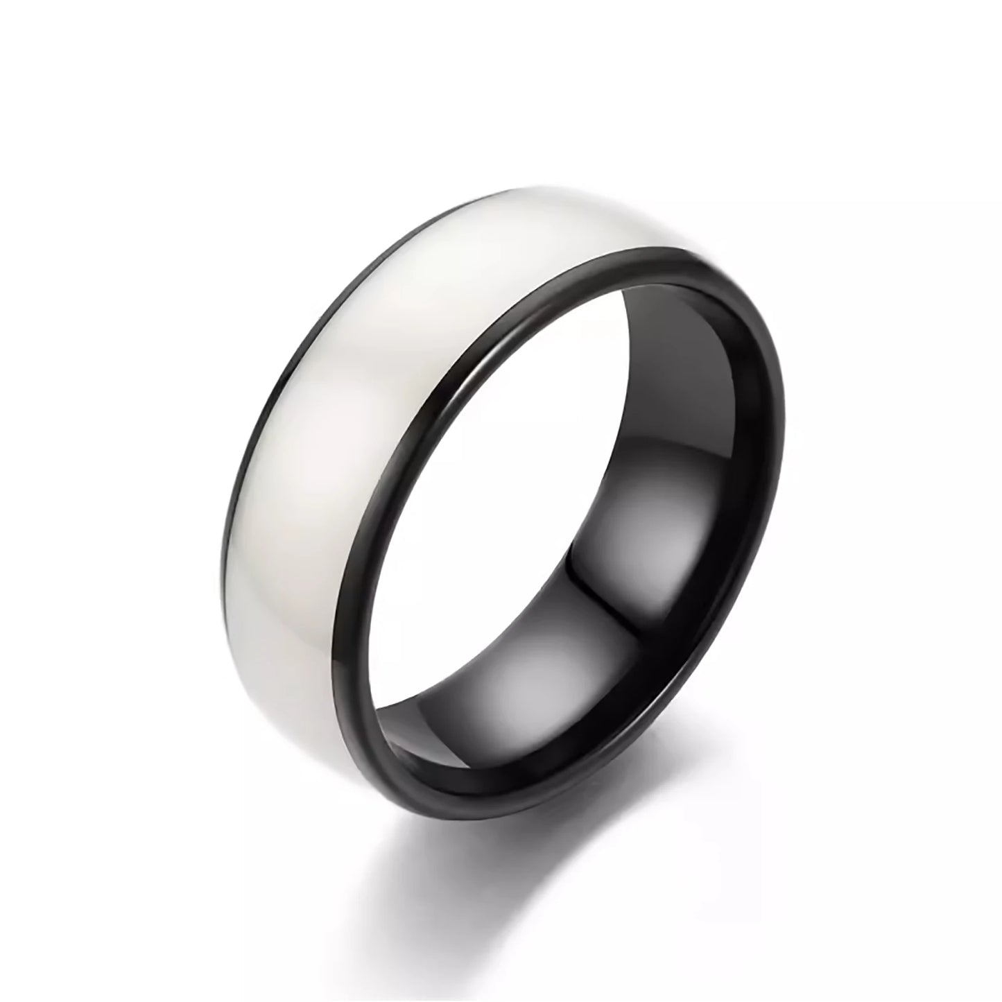 T5577 Chip RFID Black or White Ceramics Smart Finger Rewrite Ring 125KHZ Wear for Men or Women