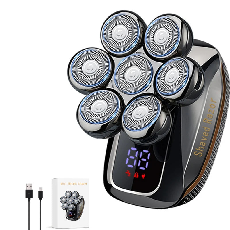 7D Head Shavers for Men 5 in 1 Electric Mens Head Shaver for Bald Men Wet & Dry Waterproof Bald Head Shaver Electric Shavers Men