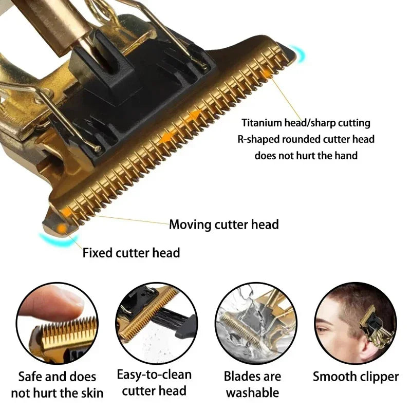 Men's Beard Trimmer Hot Sale Electric Hair Cutting Machine Rechargeable Hair Clipper Barber Electric Shaver for Men Hair clipper
