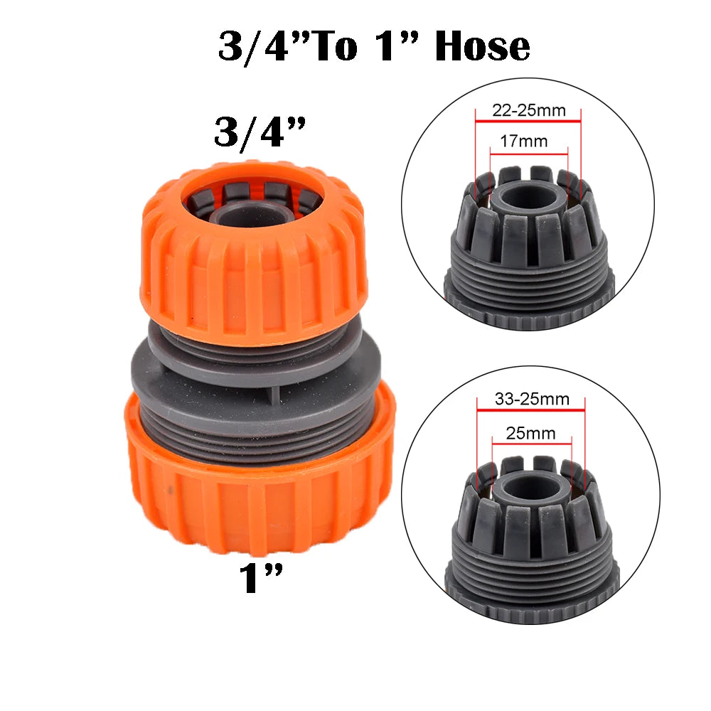 Hose Quick Connector 1/2 3/4 1 Inch Garden Hose Fitting Quick Connector Adapter Male and Female with Shut-Off Valve Switch