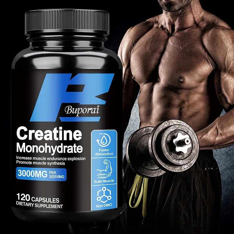 Creatine Monohydrate - Enhance Muscle Strength, Promote Muscle Recovery and Growth, and Improve Athletic Performance