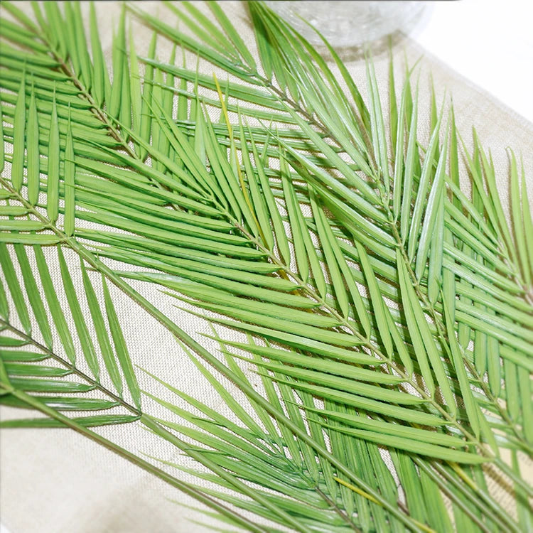 Artificial Palm Tree Plastic Plants Branch Fake Cycas Trees Green Faux Tropical Leaves For Home Garden Indoor Decor