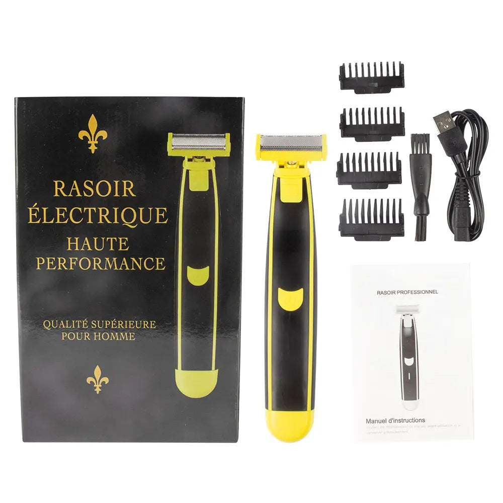 Full Body Washed Wet and Dry Shaver, Men's Electric Shaver Rotary Shaver