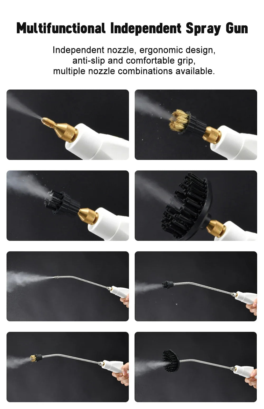 Steam Cleaner High Temperature Sterilization Air Conditioning Home Appliances Kitchen Hood Car Steam Cleaners US/EU Plug 2500W
