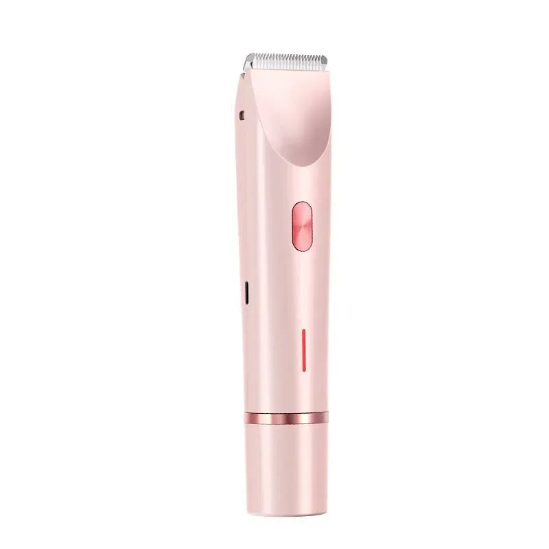 Portable Ladies Shaver  Waterproof 2 in 1 Lady Pubic Hair Groomer Painless Hair Removal Razor Women Electric Body Shaver