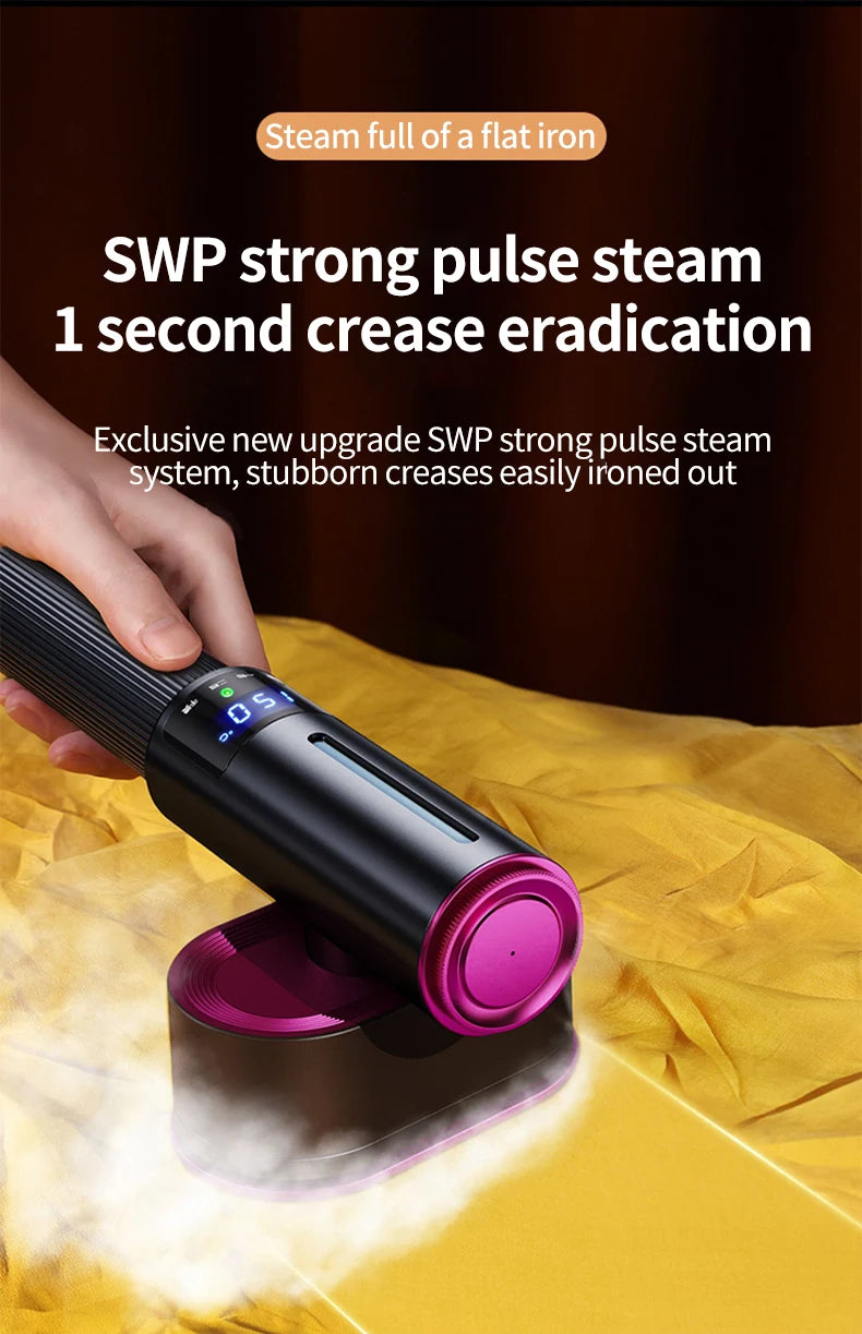 Portable Handheld Garment Steamer Iron Mini 3 in 1 Vertical Rotatable Wet Dry Ironing Irons for Clothes Travel Household Tools
