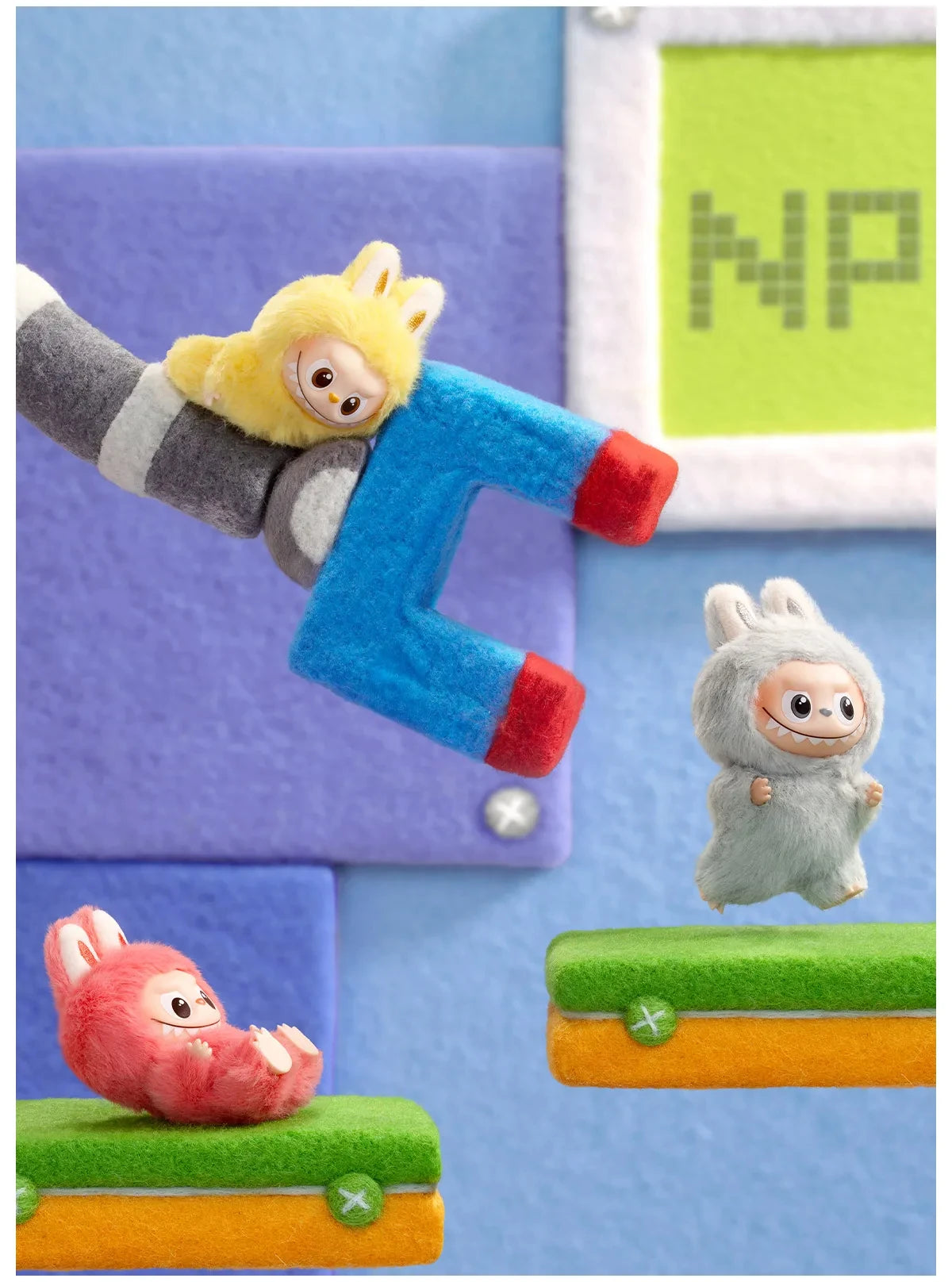 Mini Labubu 100% Authentic POP MART THE MONSTERS PIN FOR LOVE Series Blind Box Bag Toys Doll Gift