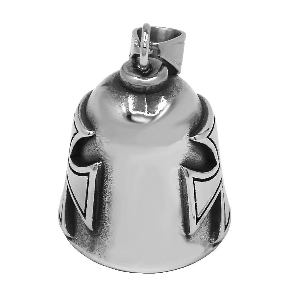 Norse Viking Warrior Spartacus Helmet Bell Pendant Stainless Steel Eagle Cross Jesus Rose Lady Rider Saint Mary USA Flag Jewelry