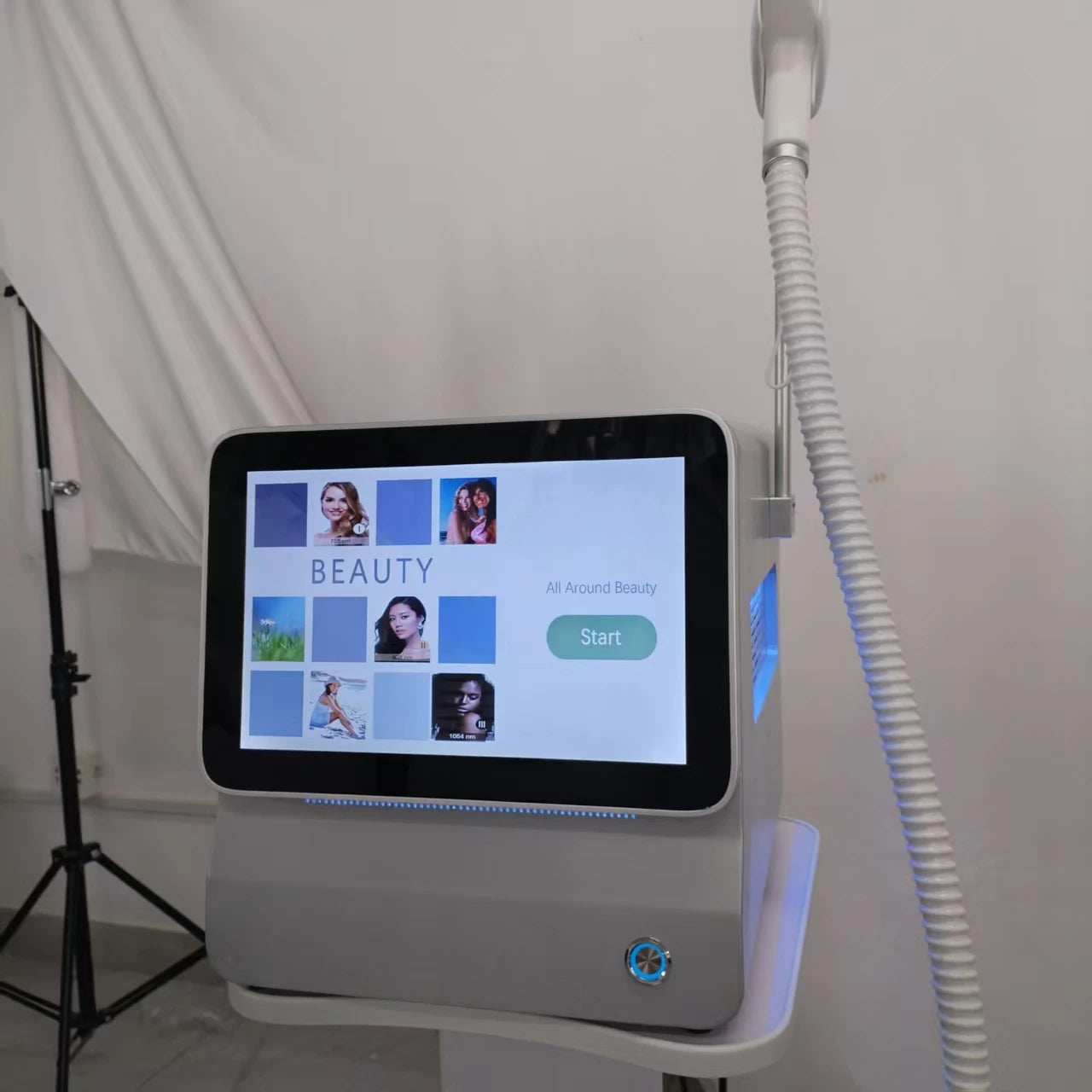 Portable Titanium laser And Soprano Ice Hair Removal System With A power of 4000W Designed For Professional Performance