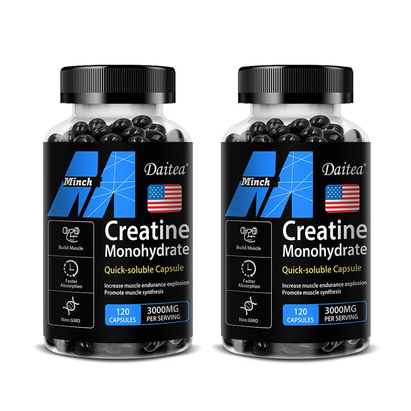 Daitea Creatine 3000 mg Monohydrate - Strength, Muscle, Performance Keto-Friendly Adult Nutritional Supplement
