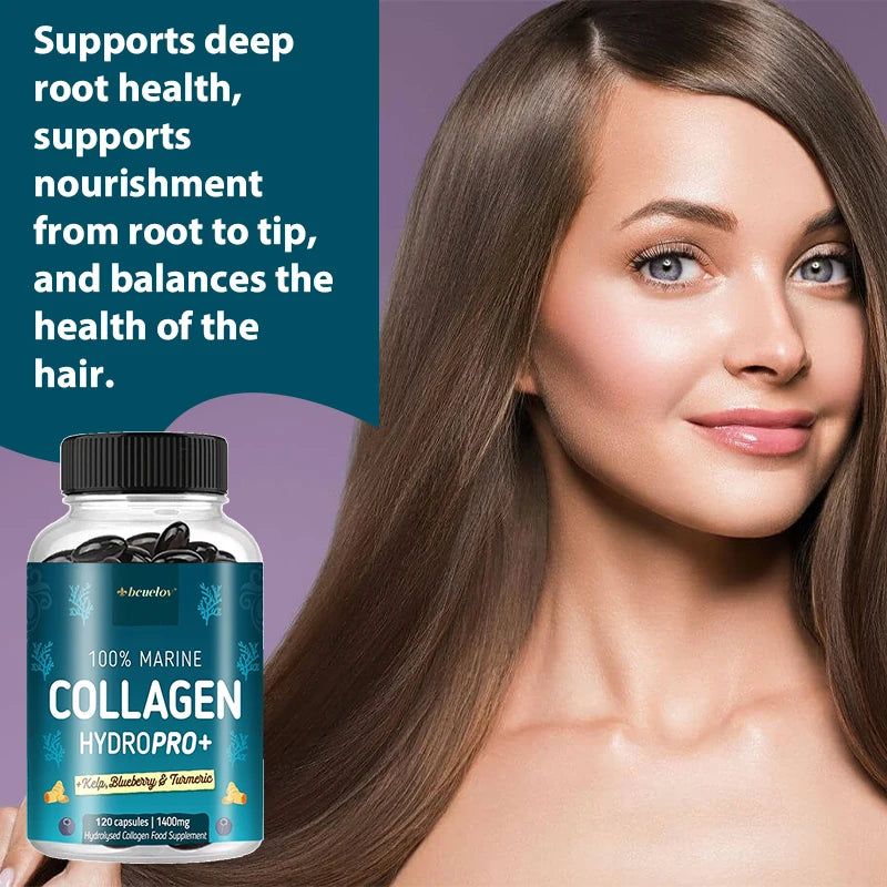 Marine Collagen Capsules Joint Hair Skin Nail Health Firming Skin Vitamins Minerals Beauty Health Supplement