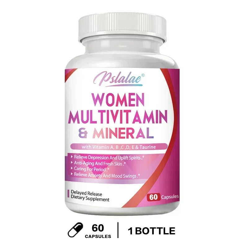 Women's Multivitamins & Minerals - Enhances Energy Levels, Anti-aging, Promote Healthy Hair, Skin and Nails