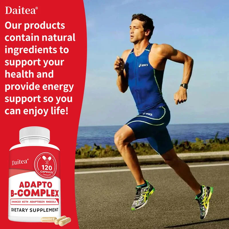 Efficient Vitamin B Containing Vitamin B1, B2, B6, B12, Energy and Immune Support, Help Improve Digestion, Nervous System Health